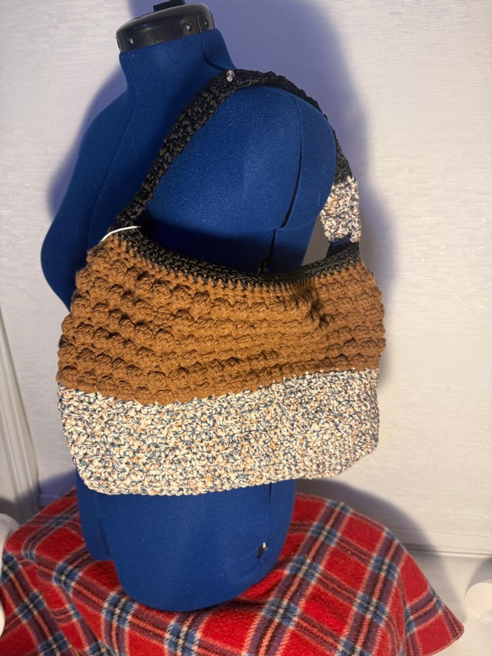 Black Brown & Leopard Print Purse