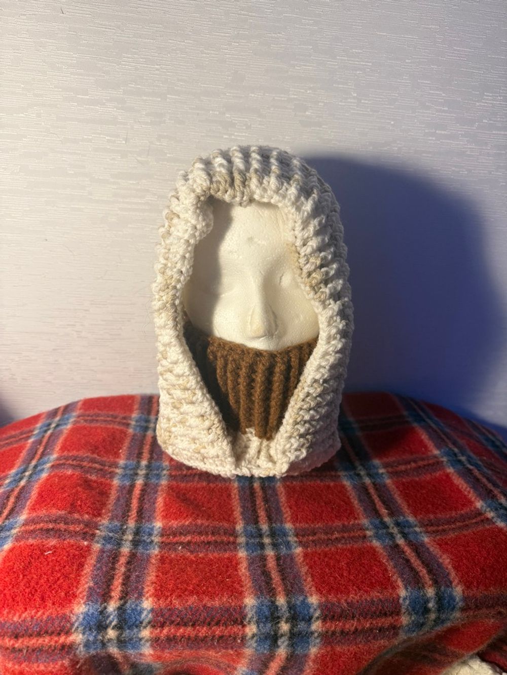 Tan & Off-white Balaclava