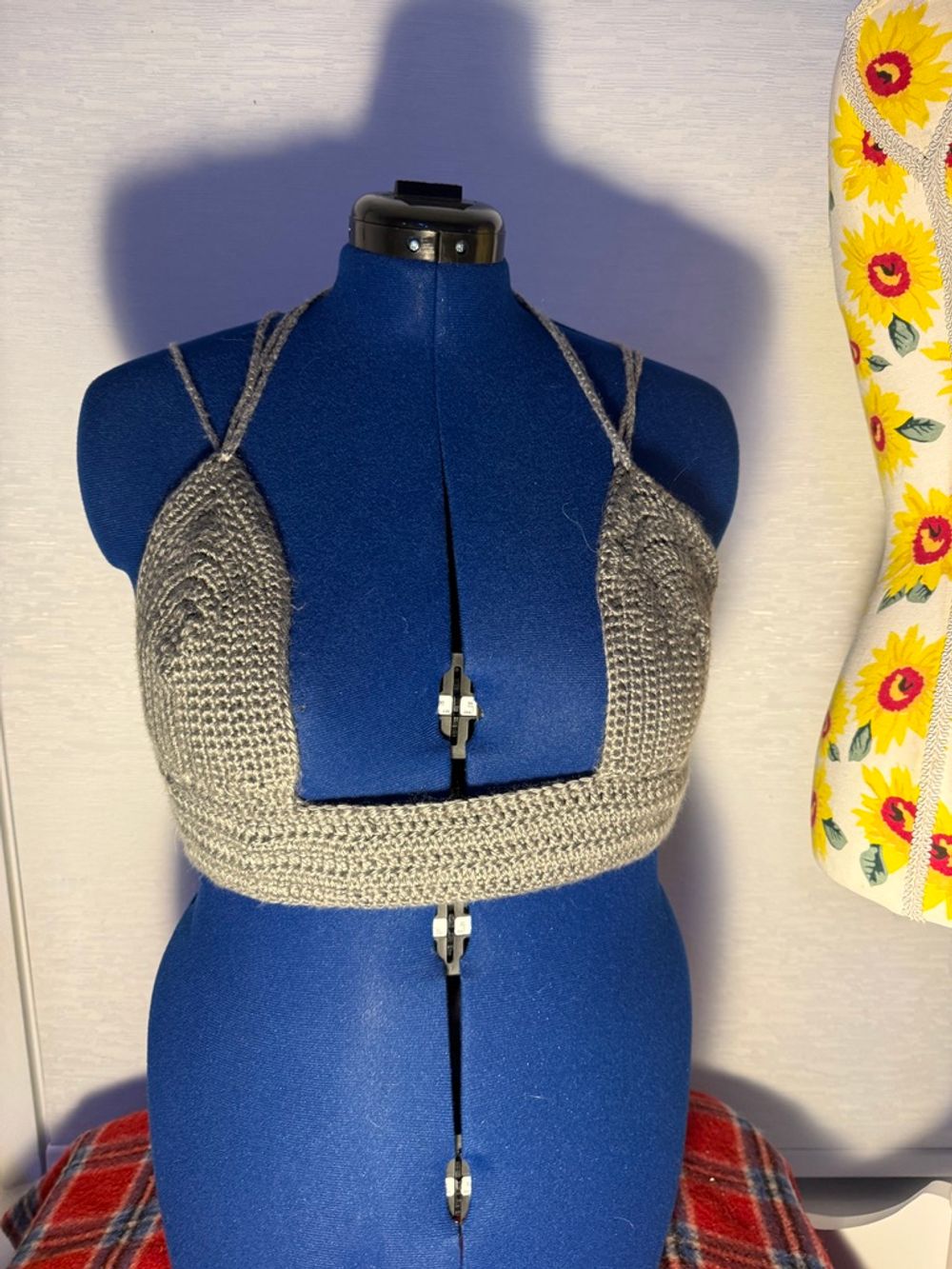 Crochet Bralette - Gray
