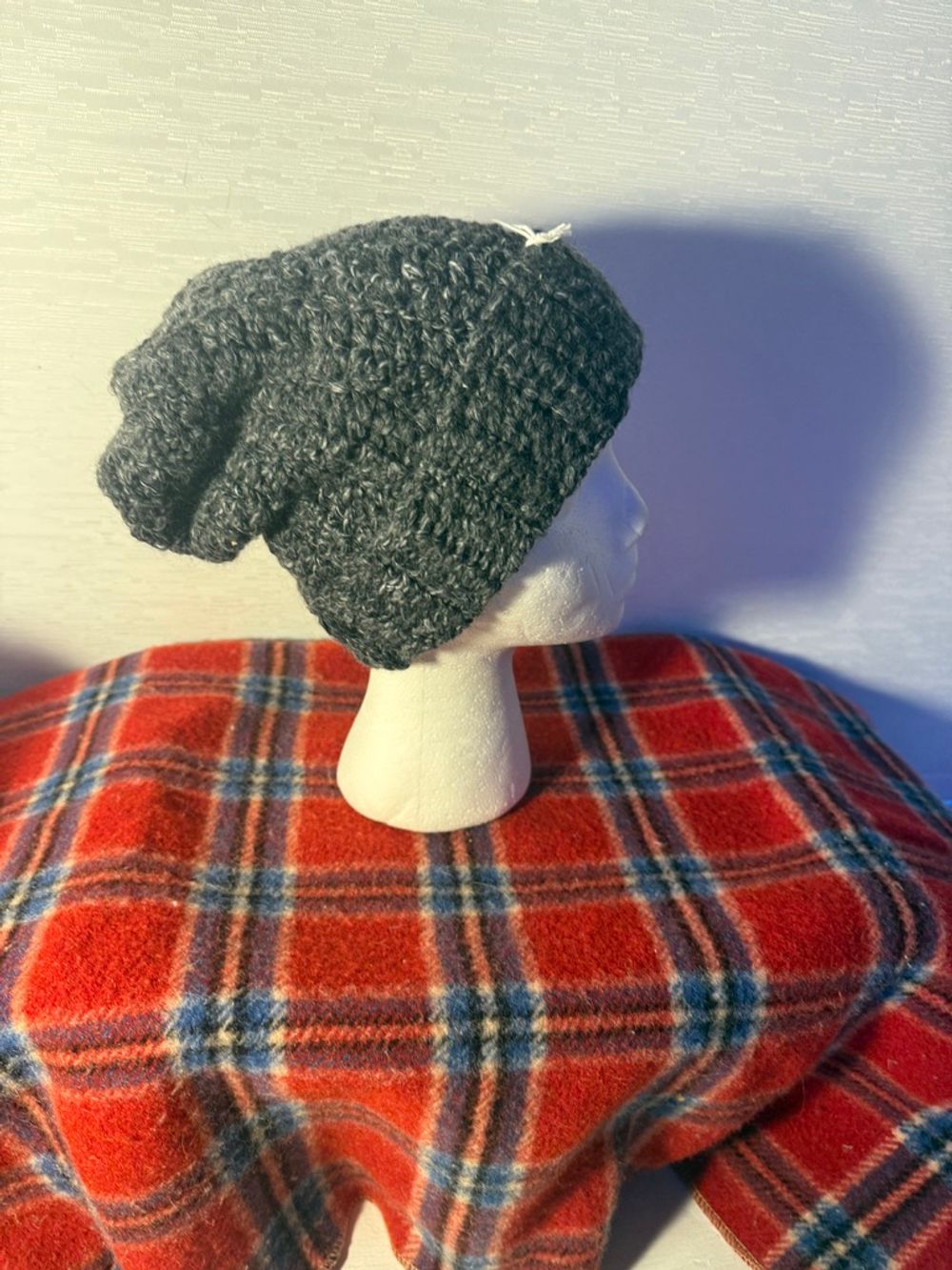 Gray Slouch Beanie - Youth